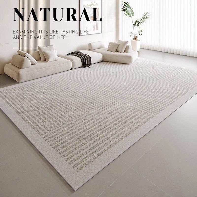 地毯客厅轻奢高级感灰色沙发茶几毯北欧风家用卧室床边地垫阳台无