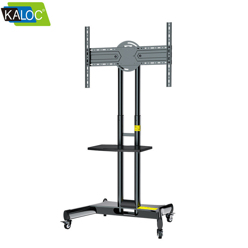 热销kaloc移动电视挂架43 50 55 65寸地面横竖屏切换升降支架推车