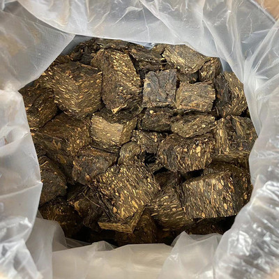 赤壁青砖茶赵李桥洞庄十年陈茶颗粒型1500克湖北老青茶砖黑茶茶叶