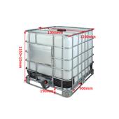 1000l吨桶ibc塑料桶食品级白色集装 方桶方水箱全新化工桶1吨塑胶
