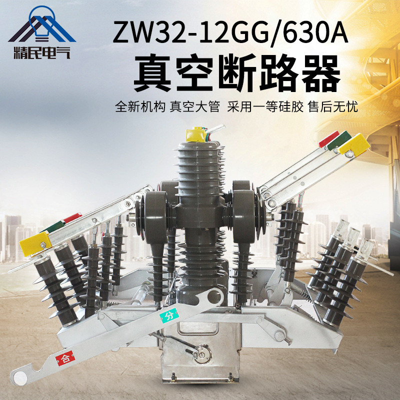 精民10KV户外双隔离双电源真空断路器ZW32-12GG/630A高压开关