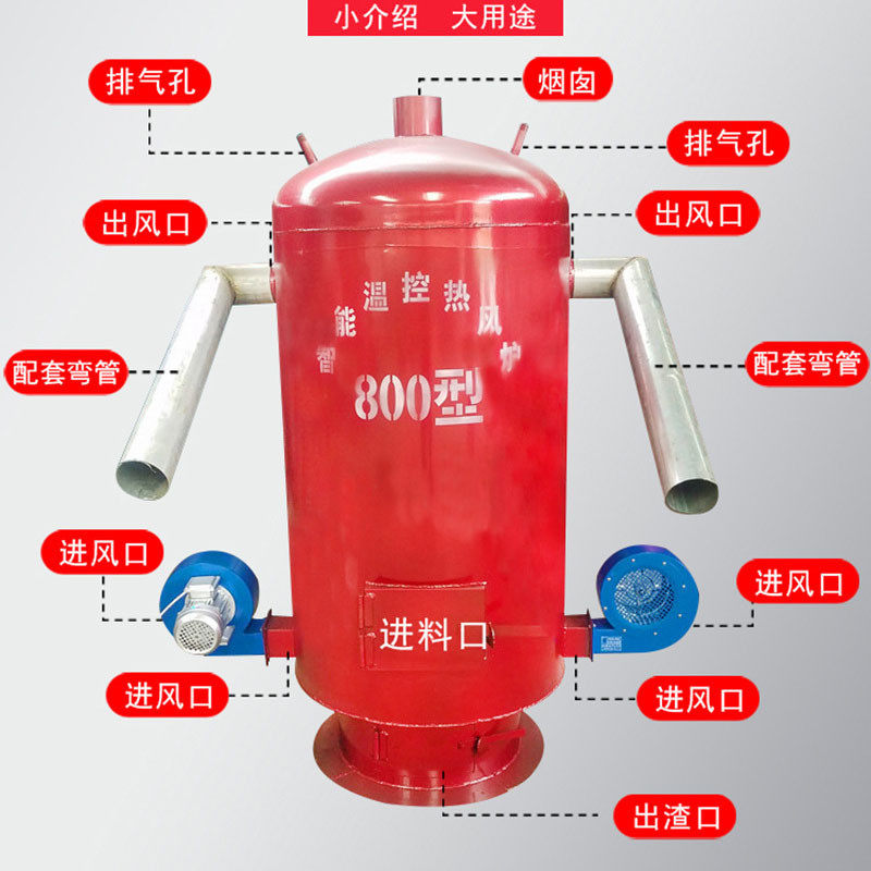 智能控温温室大棚热风炉 育雏养殖燃煤升温炉 电子控温厂房取暖炉
