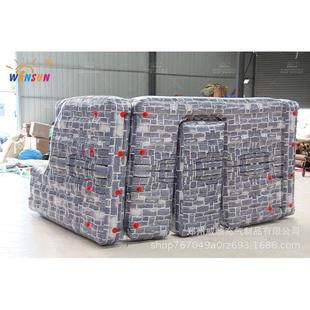 热销工事掩体充气充气充气工事充气互动游戏充气野外游戏掩体迷