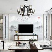 佛山瓷砖石材岩板电视背景墙大理石装 饰造型内墙砖客厅瓷片全抛釉