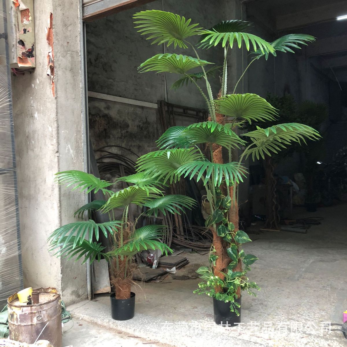 仿真蒲葵售楼处盆栽商场酒店树假植物人造棕榈树盆栽葵树盆栽批发