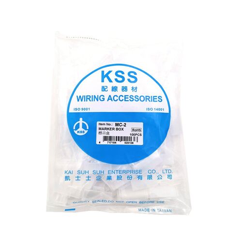 kss配线框盒mc-1/mc-2扎带标签标示标示配线标志线缆标示盒