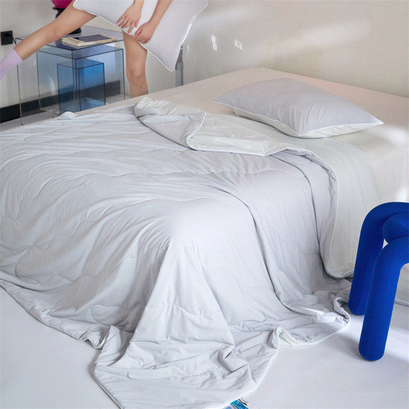 凉聚酰胺丝大豆纤维夏凉被锦纶感空调被可机洗水洗氨纶冰丝被z