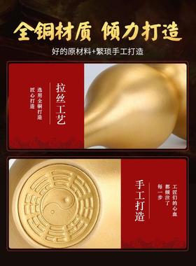 zq铜葫芦装朱砂开盖空心挂件玄关葫芦摆件家居客厅黄铜办公室装饰