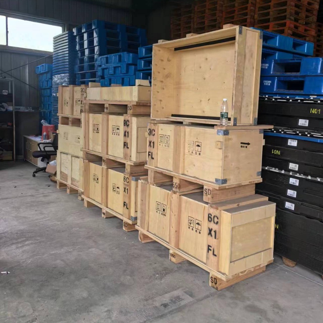 熏蒸实木木箱ippc南昌大型热处理夹板ispm15包装箱物流运输承重