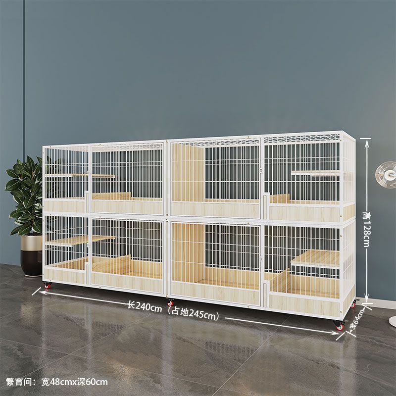 hp繁育猫笼别墅猫笼子实木空间猫舍超大猫咪笼猫屋两层三层展示繁