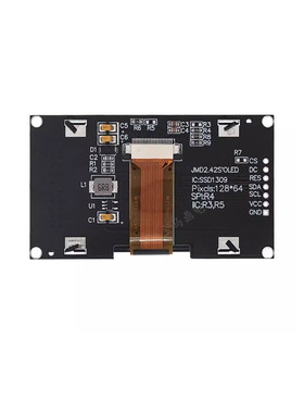 供应工控2.42寸驱动显示屏模块spi通信12864分辨率ssd1309oled