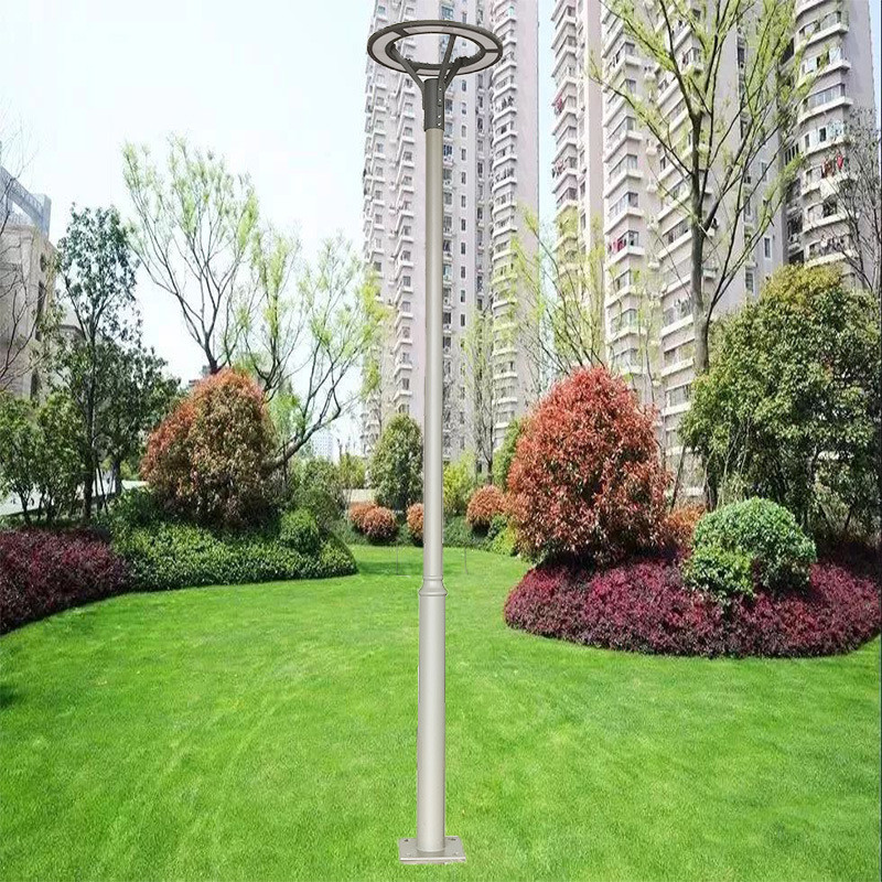 庭院灯款景观灯铝型材庭院灯灰色杆子灯市电高杆灯防水防雨