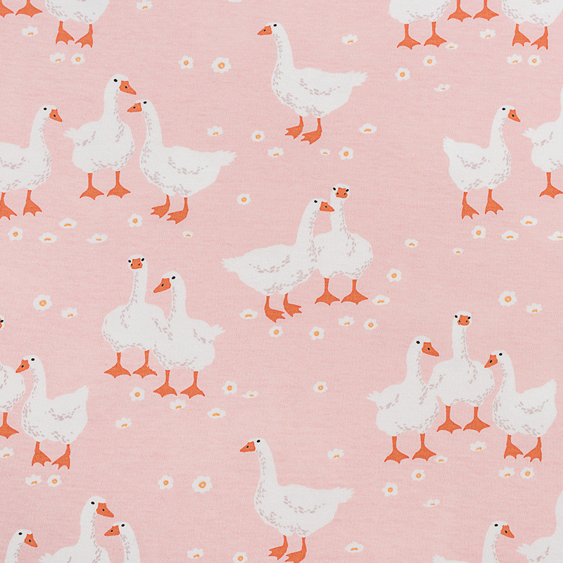 全棉双面布40童精梳棉卡通印花面料婴支抱被睡袋面料