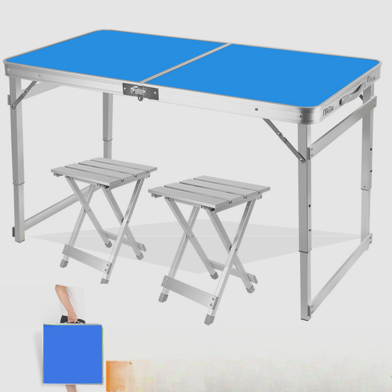 折叠桌摆摊桌便携式折叠桌子折叠餐桌铝合金折叠桌椅户外展何之章