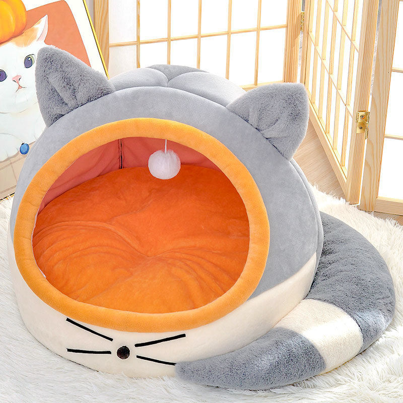 新款猫窝狗窝宠物窝保暖半开放式可爱猫窝超大空间深睡窝四季通用,宠物/宠物食品及用品,猫笼子/猫别墅,淘宝优惠券,粉丝福利购,淘宝优惠卷