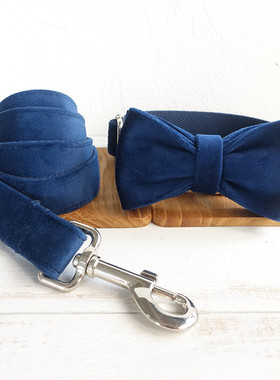 MUTTCO厂家供应蝴蝶结宠物项圈大中小型宠物牵引脖圈狗链UDC-078