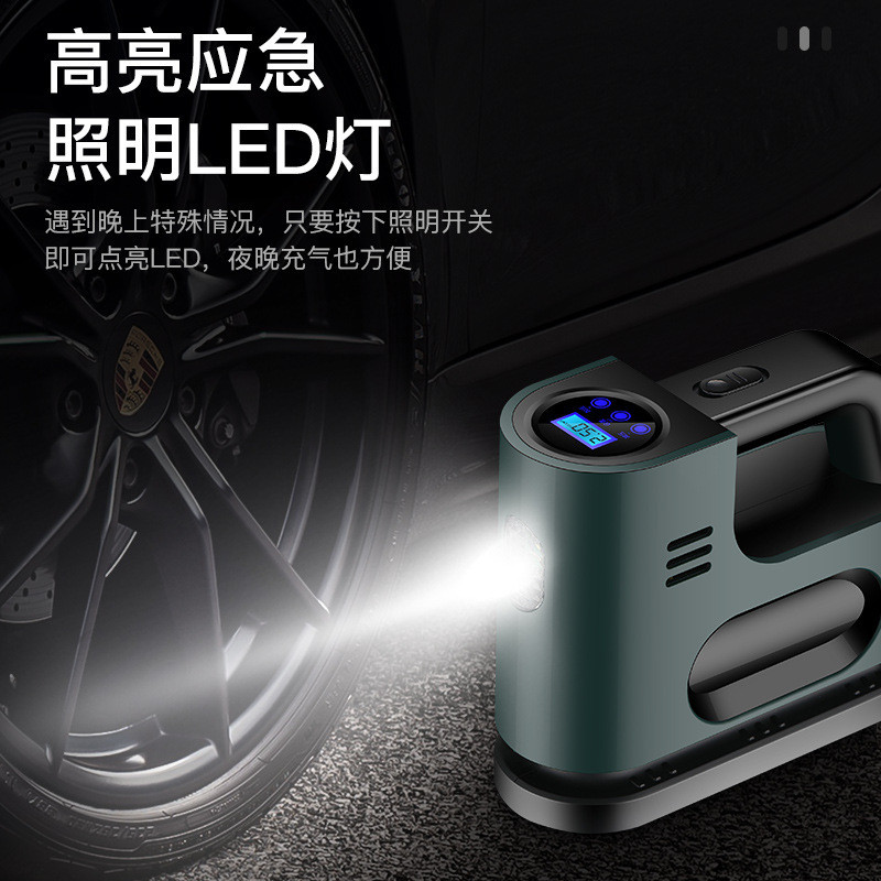 车载充气泵小轿车便携式打气泵电动轮胎多功能加气泵汽车用打气筒