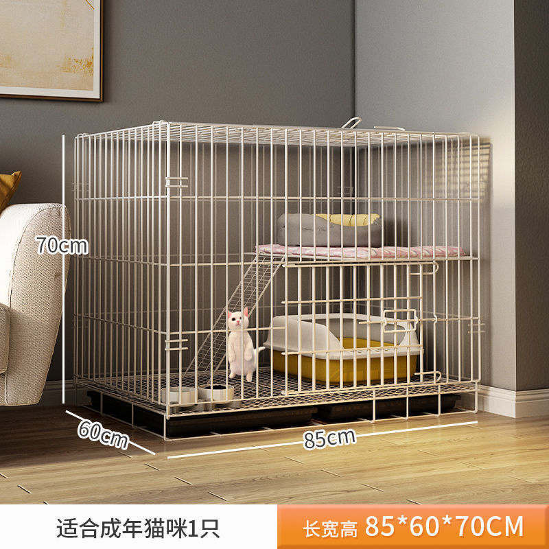 猫笼子笼室内小型带厕所一体宠物猫咪幼猫不占地折叠猫舍猫空家用