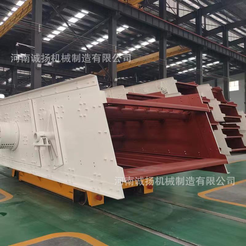 砂石分离振动筛分机大型筛石料振动选机筛双层矿用砂石沙子直线
