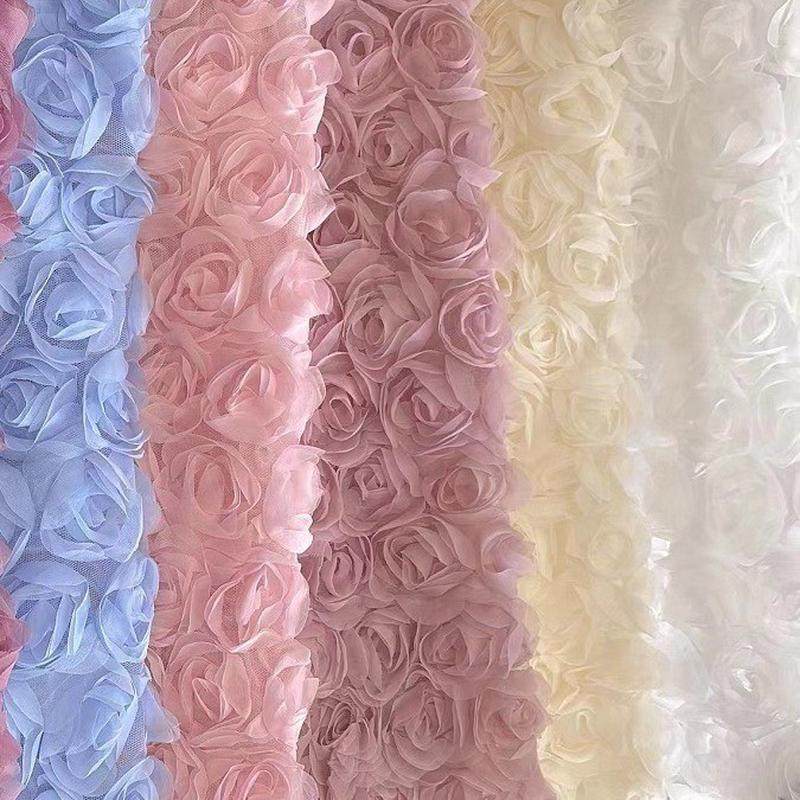 厂家直销高档网纱立体大玫瑰钩花加密刺绣蕾丝花边面料绣花布料,居家布艺,花边,淘宝优惠券,粉丝福利购,淘宝优惠卷