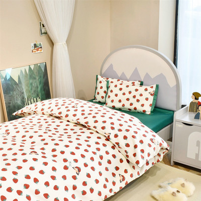 【儿童单品系列】60支长绒棉全棉床单枕套床笠被套品品幼儿园床单