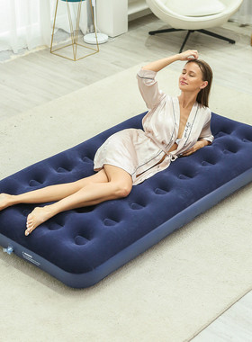 新款充气床植绒家用充气床垫加高充气床垫可折叠全自动双人批发