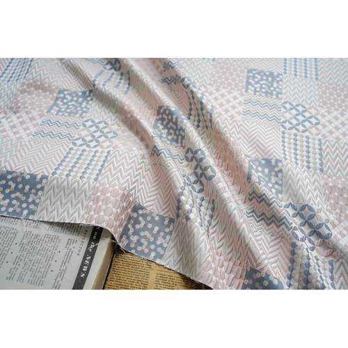 经典浮雕撞色方格高级感复古提花面料春秋花束箱包色织上衣装饰布