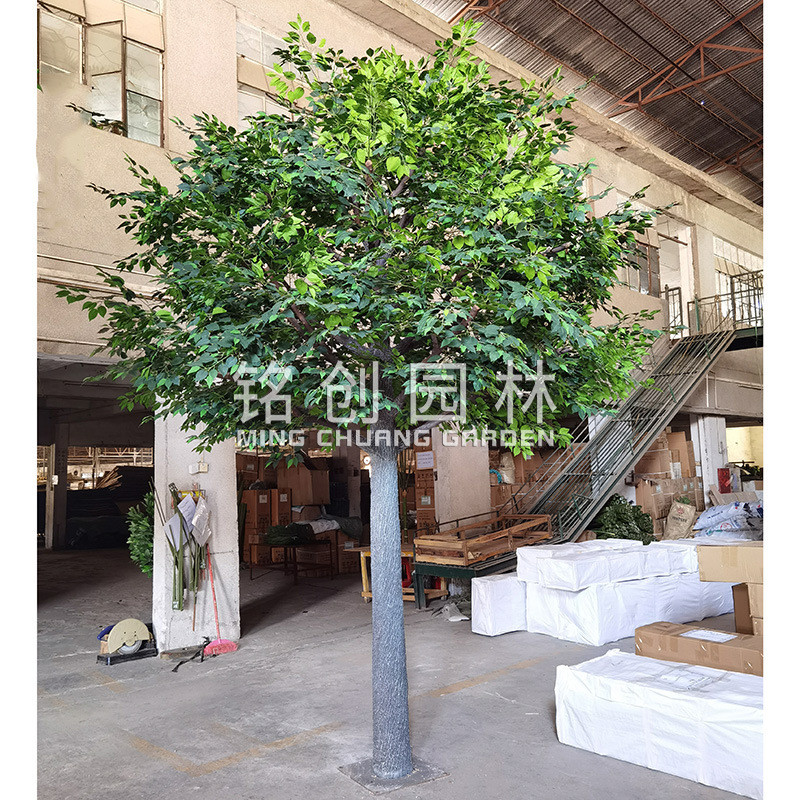 铭创多款仿真榕树玻璃钢榕树阻燃人造仿真造型树景观假树定制
