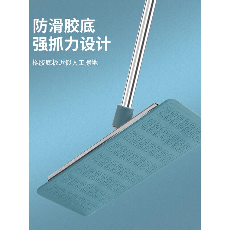 m204拖把家用懒人平板拖布一拖净夹固式替换布干湿两用厨房瓷砖地