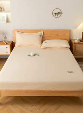 vhm7批发床笠单件纯水全包棉麻床罩席梦思床垫保护罩洗防尘罩套床
