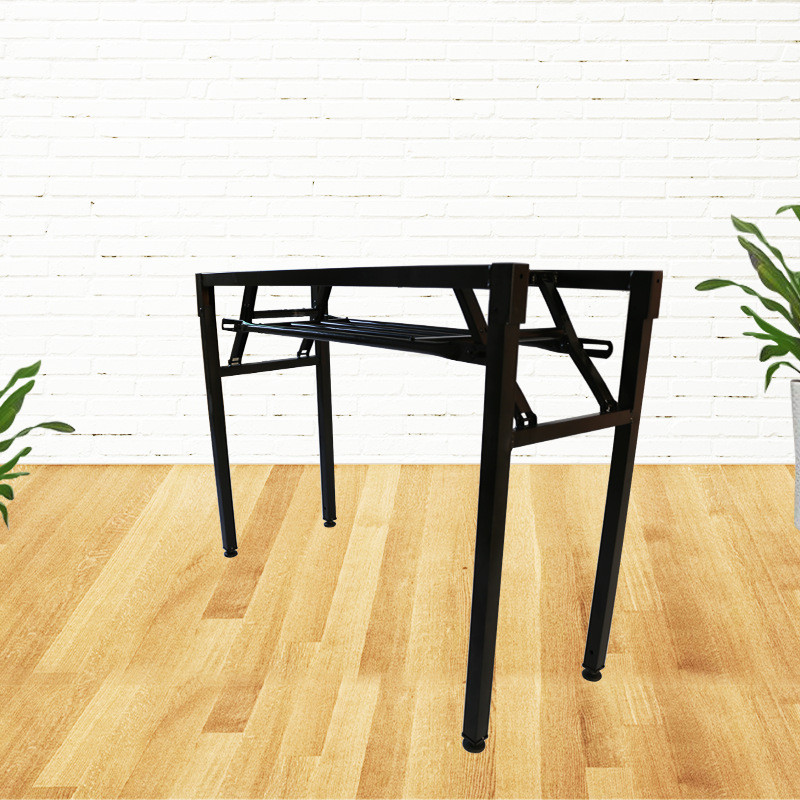 厂家批发折叠脚架带桌架可移动简约轮桌脚会议培训会议桌架1.0