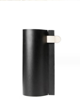 简约现代皮革玻璃花器售楼处花店酒店样板间花瓶软装客厅茶几干花