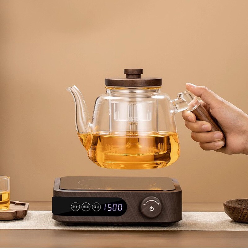 供应养生烧水壶电陶炉泡茶煮茶器家用蒸汽玻璃煮茶壶一体套装