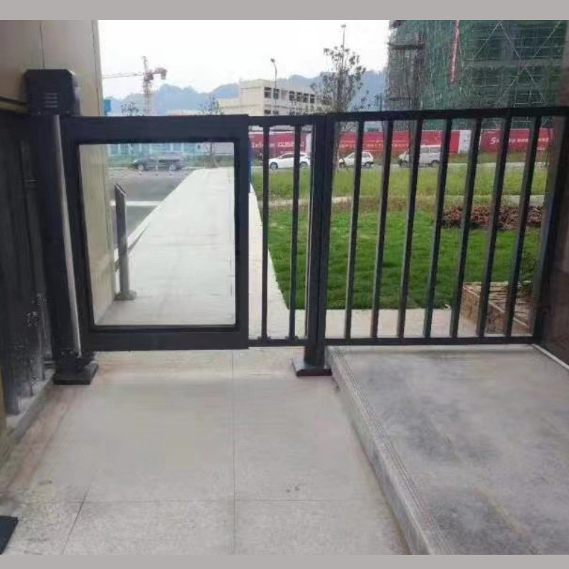 户外人行通道闸广告门门禁系统刷卡人脸识别不锈钢门小区电动门