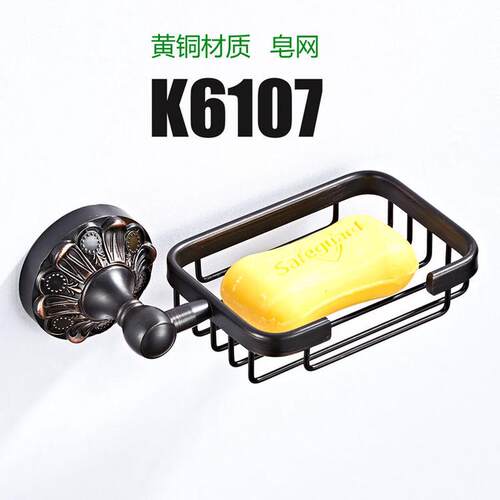 黑古铜皂网肥皂架2019年欧贝洁具新款壁挂式卫生间五金挂件批发价