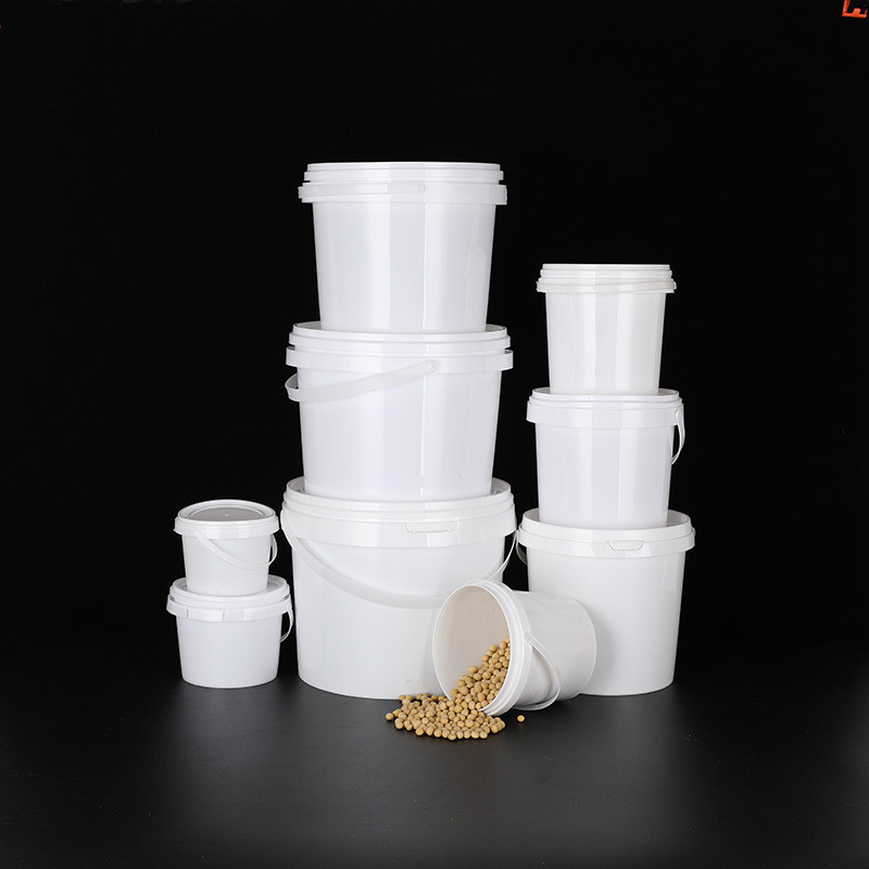 方形塑料桶批发塑料小圆桶手提压盖密封防漏pp桶食品级塑料桶厂家