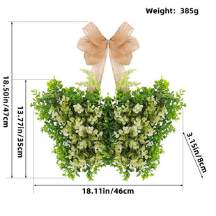 纵花蝴蝶春季仿真鸿门挂母亲节花环装饰挂件庭院门挂氛围布置