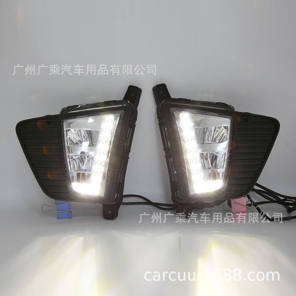 适用于14-17年现代 IX25日行灯低配带框总成内外贸