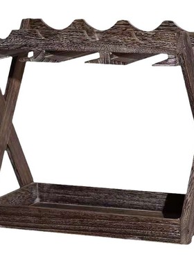 木质红酒架葡萄酒木质红酒架创意挂墙家用展示架摆件装饰架定制