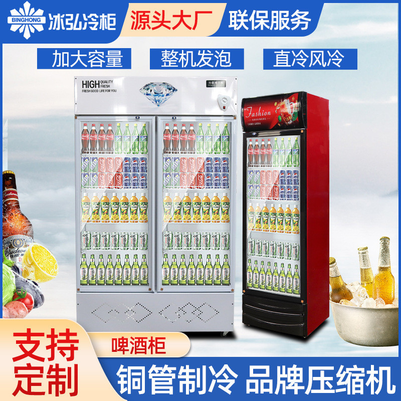 立式冷藏柜 饮料冷藏展示柜保鲜柜啤酒冷柜单双门啤酒柜 饮料厂家