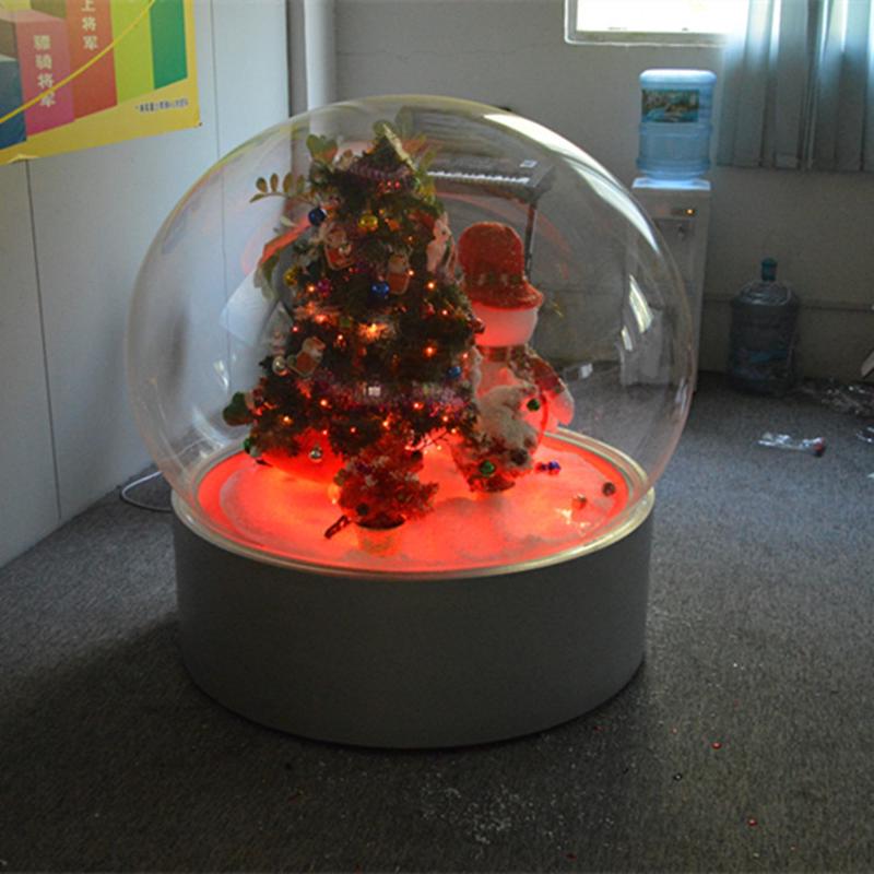 广东地区圆球制作基地飞剑亚克力圣诞透明球球3.5米婚庆球