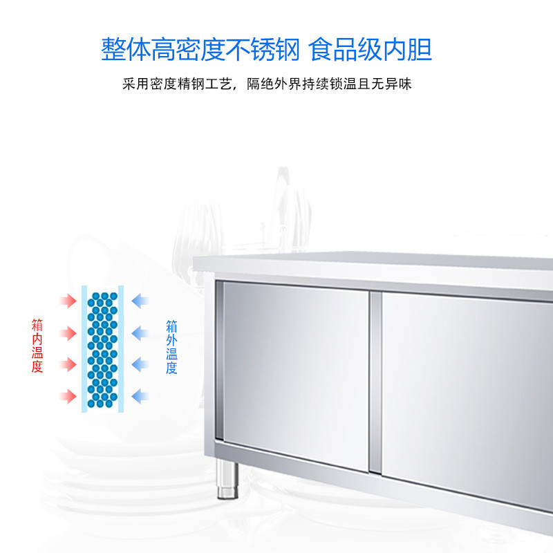 商用热风循环暖盘柜不锈钢拉门暖操作台台保温柜食堂饭店厨房碟