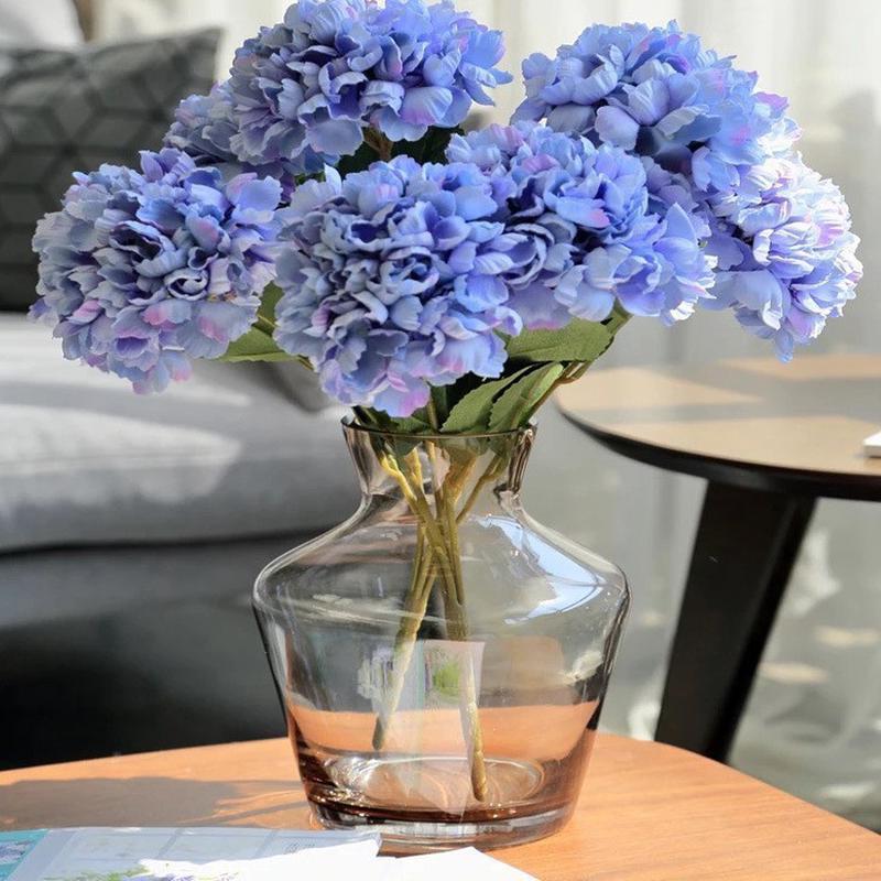 热销直发花瓶电炉色料玻璃半透明水培花瓶时尚家庭装饰花器玻璃摆