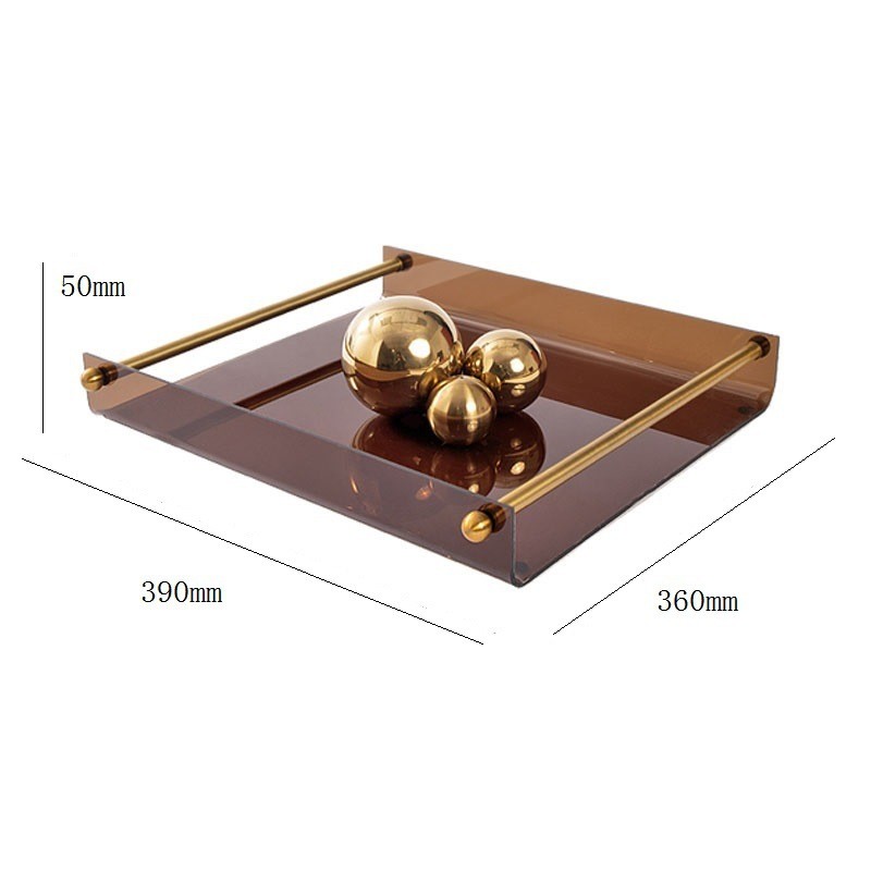 新中式茶几现代简约收纳艺术摆设样板房桌面托盘茶托摆件软装饰品