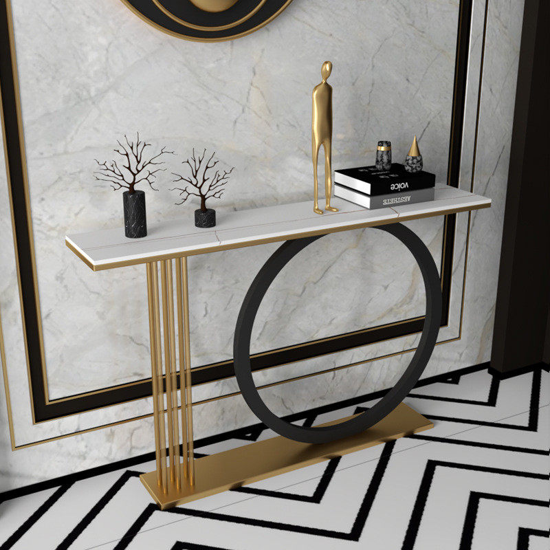 热销岩板景柜台现代简约轻奢长条几案靠墙入户走廊客厅装饰端玄关