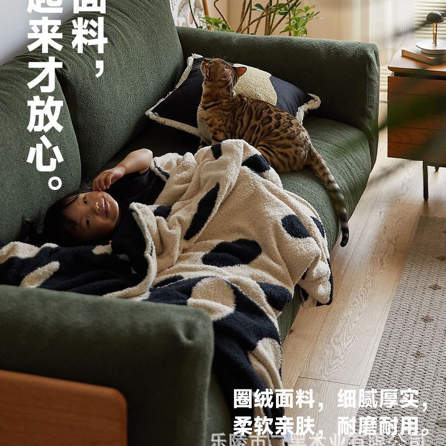二樱桃木业实木沙发北欧黑木家用小户型日式客厅三人位可拆洗沙发