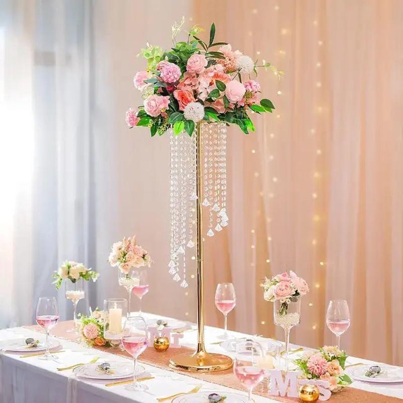 花艺美观装饰旋转珠帘婚庆道具婚礼酒店活动派对餐桌中心供应摆件