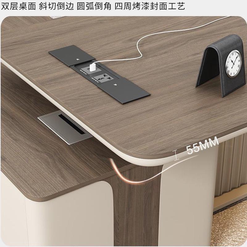 热销老板桌总裁桌简约现代办公家具经理桌椅组合轻奢大班台总经理