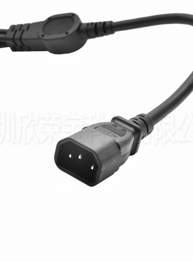 iec320c14公插头转四位c13母品字公品字分路插头连接线y型尾器线