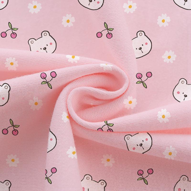 40支双面针织棉毛布布料数码印花一米数码印花订起定制